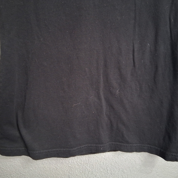 Guess Black Fitted Polo Cap Sleeve Tee    Size S - Picture 11 of 15